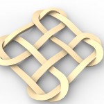 this is an image of a celtic nopt pattern for cnc carving