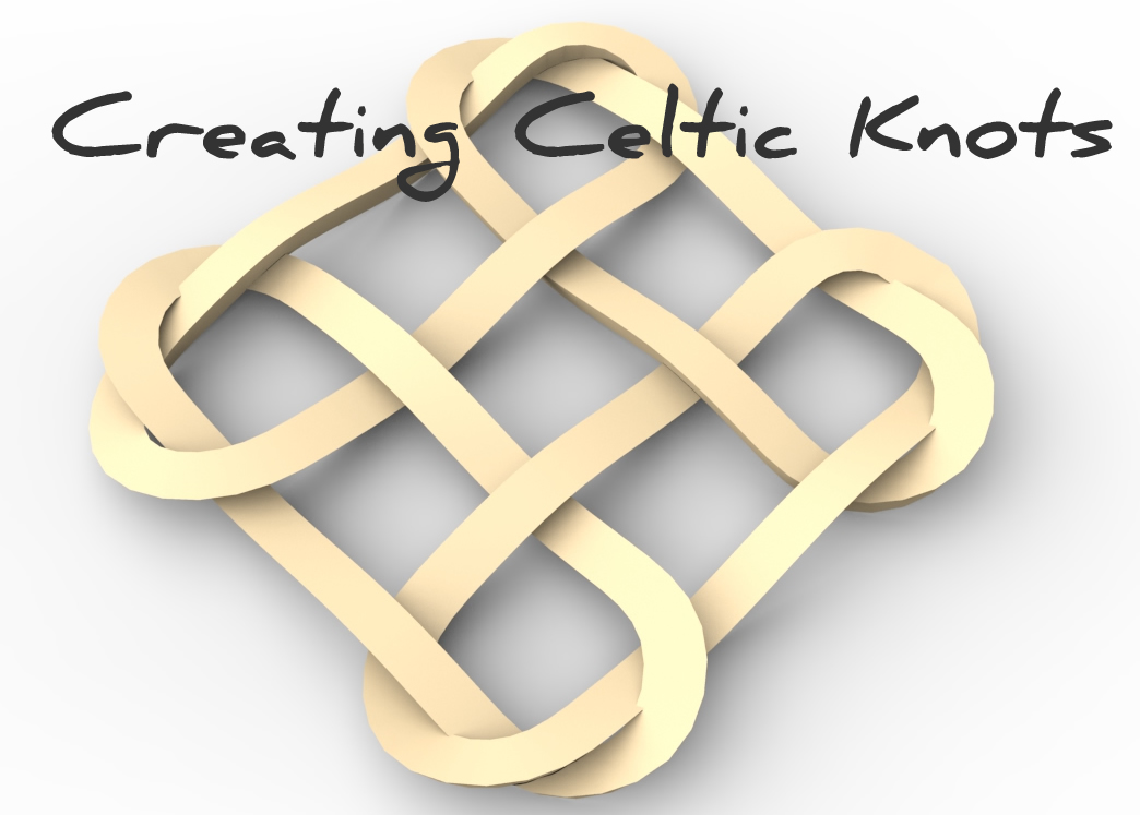 this is an image of a tutorial for creating cnc patterns with celtic knots